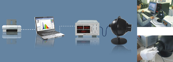 單顆LED燈珠光色電參數測試系統