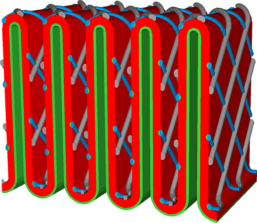 PleatGeo 折狀過濾介質（包括支撐網）模塊